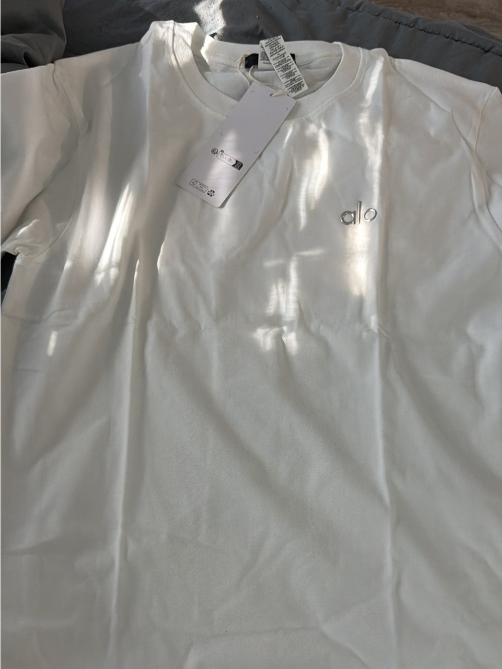 ALO Yoga Men's Short Sleeve Crew Tee in White